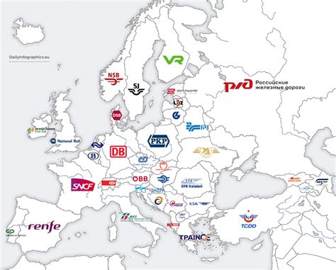Logos Of National Railway Companies In Europe Reurope