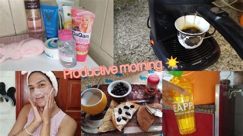 روتيني الصباحي☀️productive Morning Routine Youtube