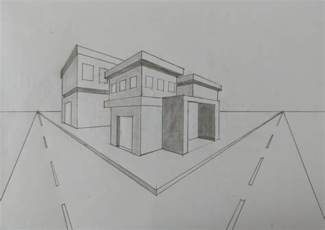 Two Point Perspective Drawing How To Draw A Street Pds