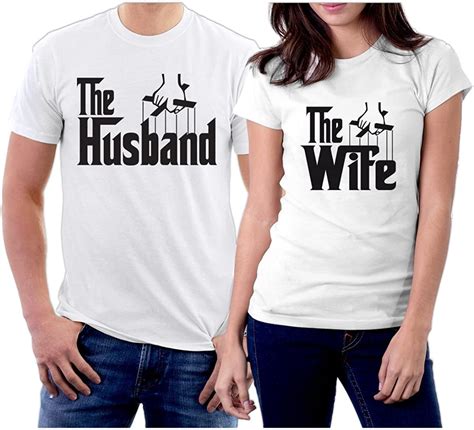 Matching The Husband And The Wife Couple T Shirts Clothing
