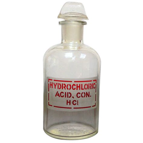 Commercial hydrochloric acid normally contains 35% hydrogen chloride (38% in special cases), and is classified into industrial, reagent, food additive, and japanese pharmacopoeia grades according to its uses. Concentrated Hydrochloric Acid, Grade Standard ...