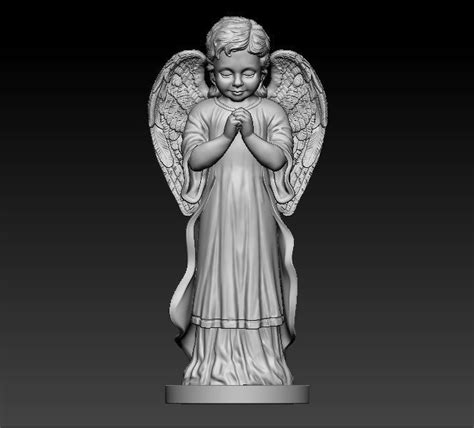 Angel Statue 3d Print Model Cgtrader
