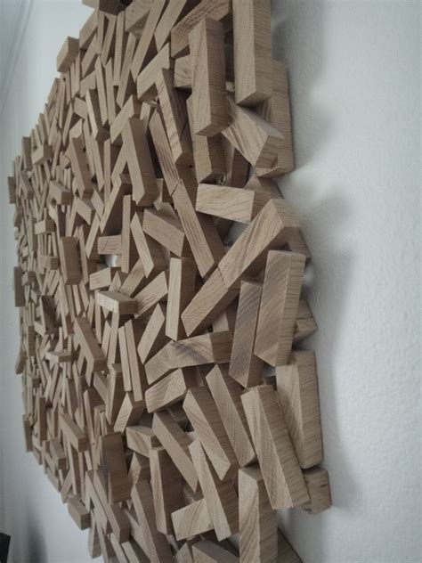 Abstract Wood Sculpture Wall Hanging Wood Wall Art Wood Strips