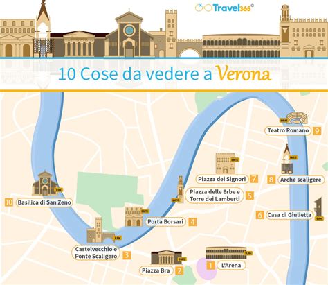 Mappa 10 Cose Da Vedere Assolutamente A Verona Verona Viaggi Di