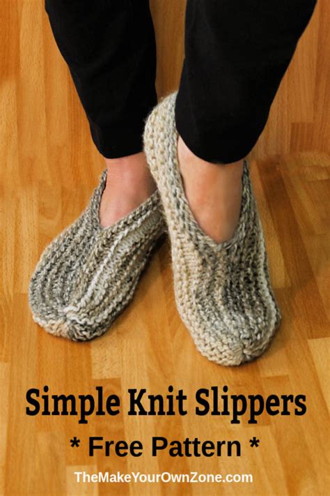32 Easy Knitted Slippers MichealRhia