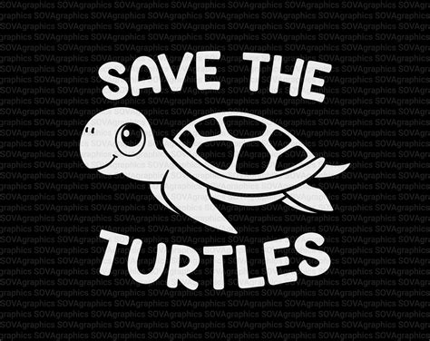 Save The Turtles Svg Skip A Straw Svg Turtle Svg Turtles Etsy
