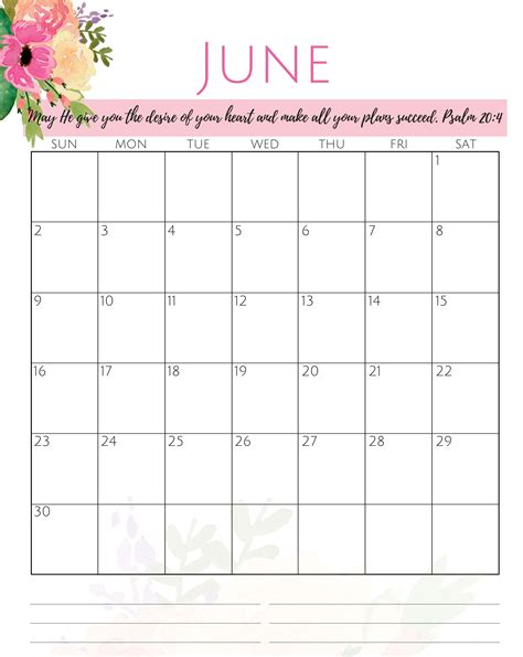 June 2019 Planner Printable Calendar Daily Weekly Templates Calendar