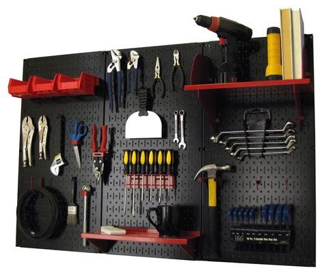 Unless you're totally obsessed with hats, you might not even realize you need one. Wall Organizer Pegboard Kit Set Metal Garage Pegboards ...