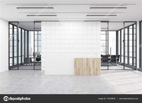 Office Lobby With Tiled White Wall Stock Photo By ©denisismagilov 131054630