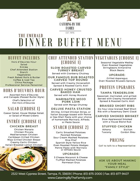 Buffet Square Menu And Prices Latest Buffet Ideas