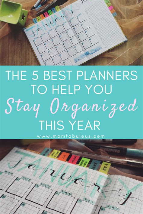 The 5 Best Planners To Help You Stay Organized This Year Mom Fabulous