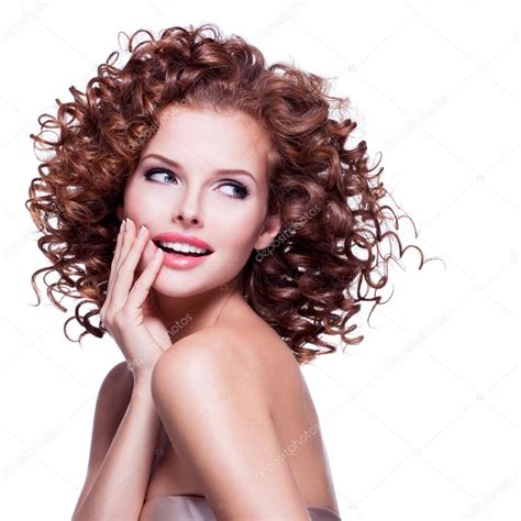 Beautiful Woman With Curly Hair Stock Photo By Valuavitaly 125061760