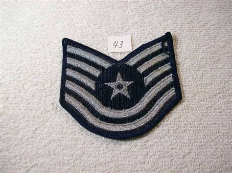 Us Air Force Technical Sergeant E6 Rank Patch No43 Etsy