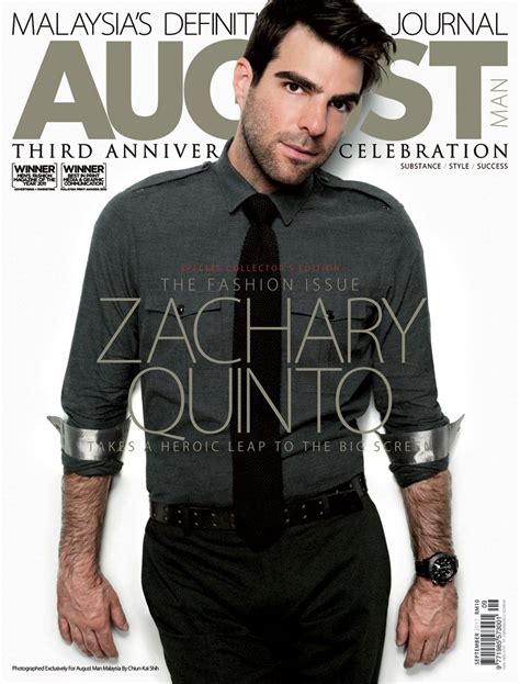 Zachary Quinto By Chiun Kai Shih For August Man September 2011 Covers