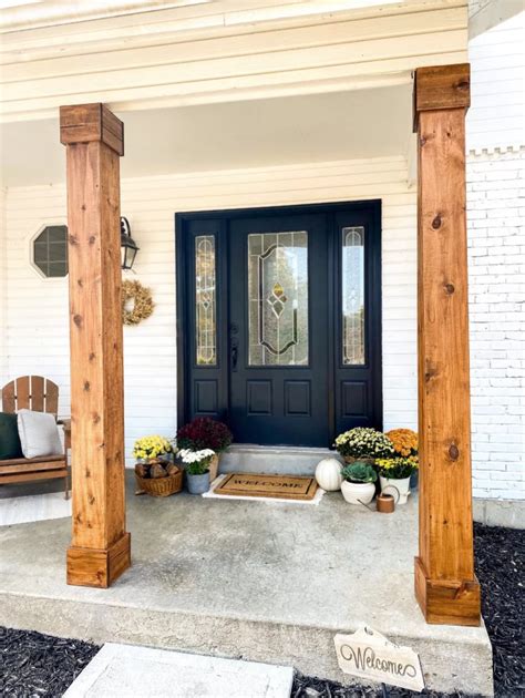 How To Build A Front Porch Column Encycloall
