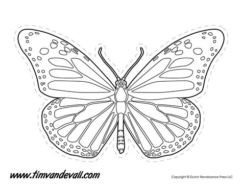 Monarch Butterfly Outline Tim S Printables Butterfly Outline Butterfly Printable Butterfly