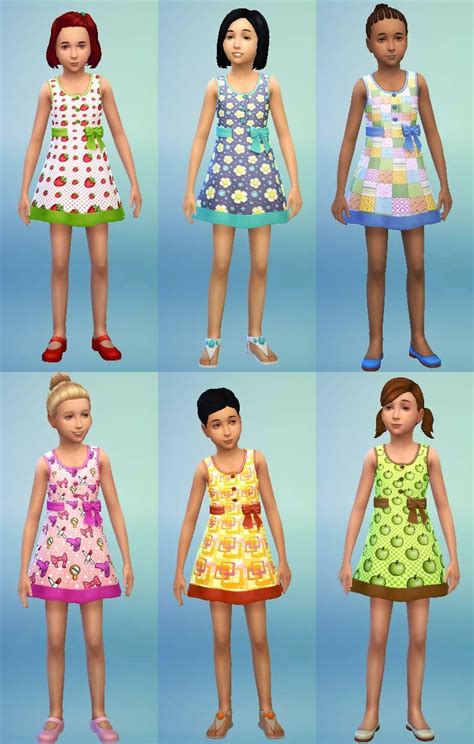 My Sims 4 Blog Cute Summer Dresses Child Female By