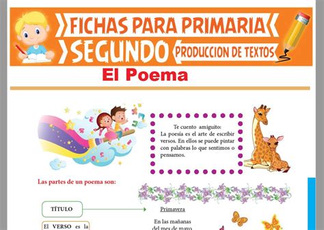 Ejemplos De Poemas Para Ninos De Primaria Nuevo Ejemplo