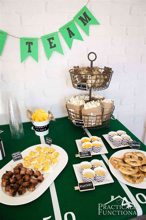 Football themed party decorating ideas. Football Party Ideas: Food, Decorations, & More!