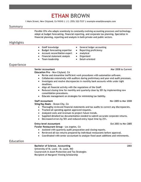 Accountant Resume Sample Perfect Cpa Writing Guide Genius Accountant Resume Resume