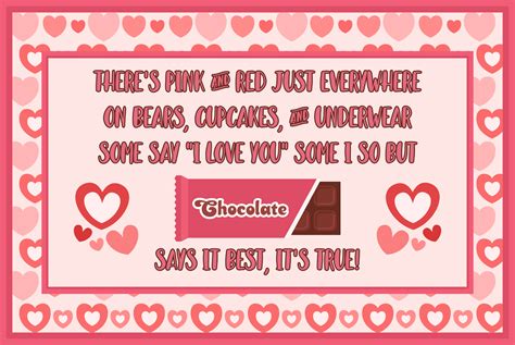 Valentine Candy Sayings Printable