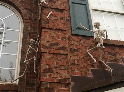 Skeletons Climbing Your Houses Walls House Wall Scary