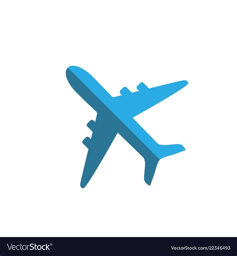 Airplane Icon Plane Sign Royalty Free Vector Image