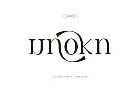 Unokn Unique Serif Typeface Free Font