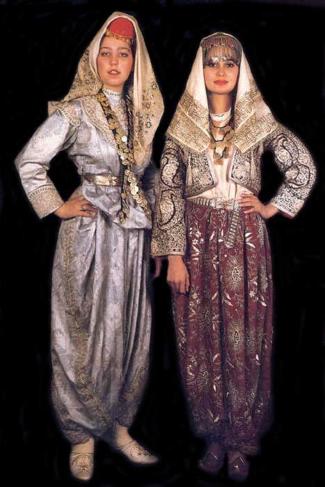 Traditional Bridal Festive Costumes From Eski Ehir Style