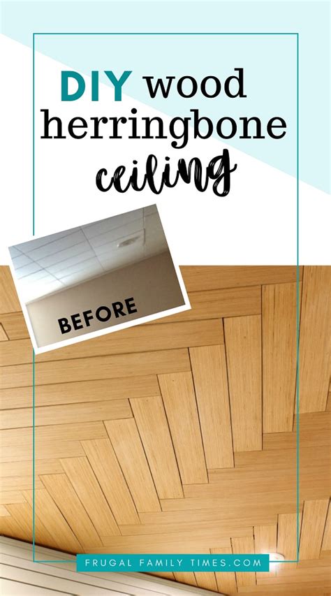 Wood Herringbone Ceiling A Diy Ceiling Idea This Diy Life