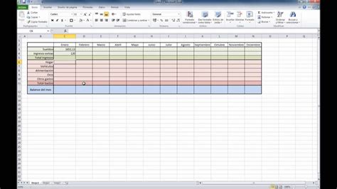 Plantilla Excel Contabilidad Domestica Gratis Hoja De Excel Entradas Salidas Debe Haber