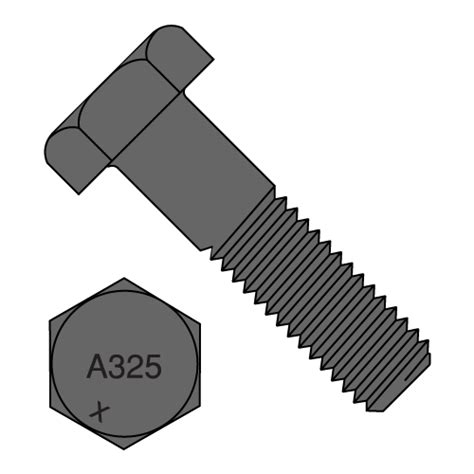 Heavy Hex Structural Bolts A325 1 Plain Made In North America