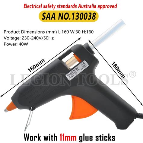 Electric Hot Melt Glue Gun Kit 40w Trigger Adhesive Stick Craft Diy