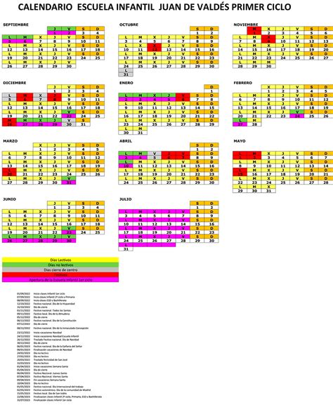 Calendario Escolar