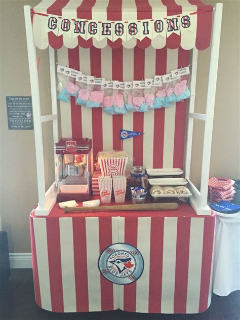 Diy Concession Stand For Vintage Baseball Birthday Party Bluejays