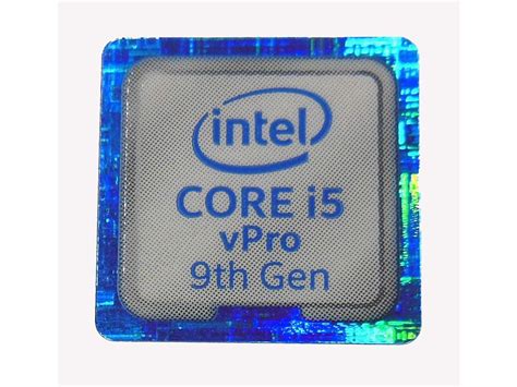 Intel Core I5 Vpro 9th Gen Sticker 18 X 18mm 1116 X 1116 1026