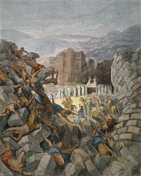 Posterazzi Jericho Nthe Walls Of Jericho Falling Down Joshua 620