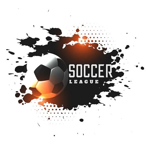 Abstract Grunge Soccer League Tournament Background Download Free