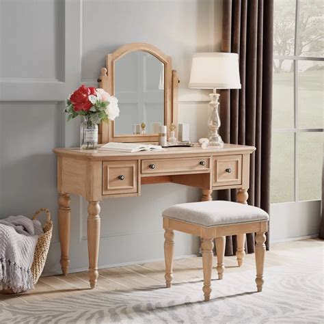 They are not glued in place, so the arrangement can be changeed. Romford Vanity Set With Mirror | Vanity set with mirror ...