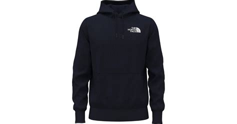 The North Face Cotton Box Nse Pullover Hoodie In Navy Blue For Men Lyst