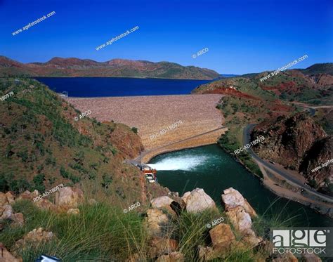 Ord River Dam Lake Argyle Kununurra Australia Reservoir Stock