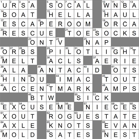 Golden St. region crossword clue Archives - LAXCrossword.com