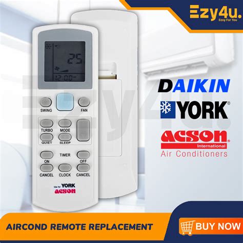 Daikin York Acson Air Cond Air Conditioner Remote Control DGS01 ECGS01