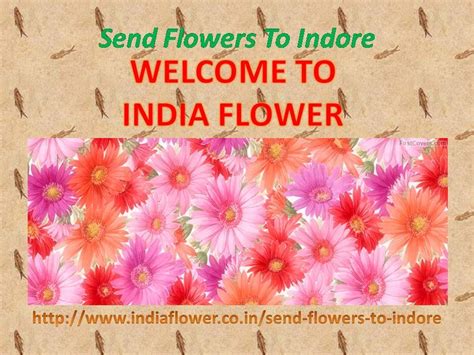 An Image Of Flowers With The Words Send Flowers To Indoore Welcome To