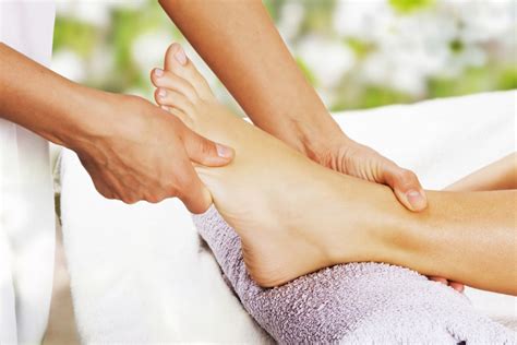 Foot Massage In The Spa Salon Simply Blissed