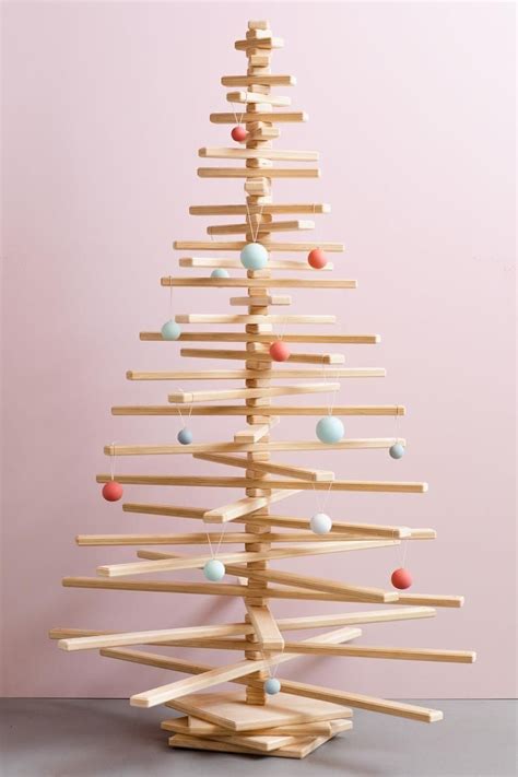 Wooden Christmas Tree Eco Friendly And Modern Christmas Tree Etsy