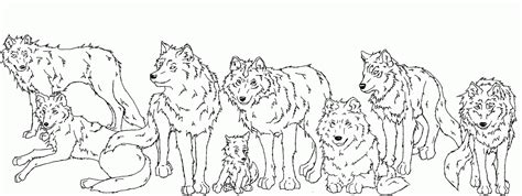 Wolf Pack Hunting Coloring Pages Coloring Pages