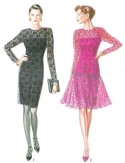 Lace Dress Sewing Pattern 8 16 Sexy Slim Fit Flounce Prom Evening