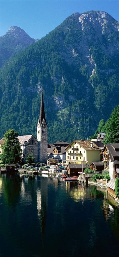 Austria Alp Europe Landscape Lake Iphone Wallpapers Free Download