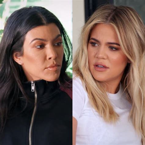 Kim And Khloe Kardashian Call Out Kourtney For Her Attitude Watch E